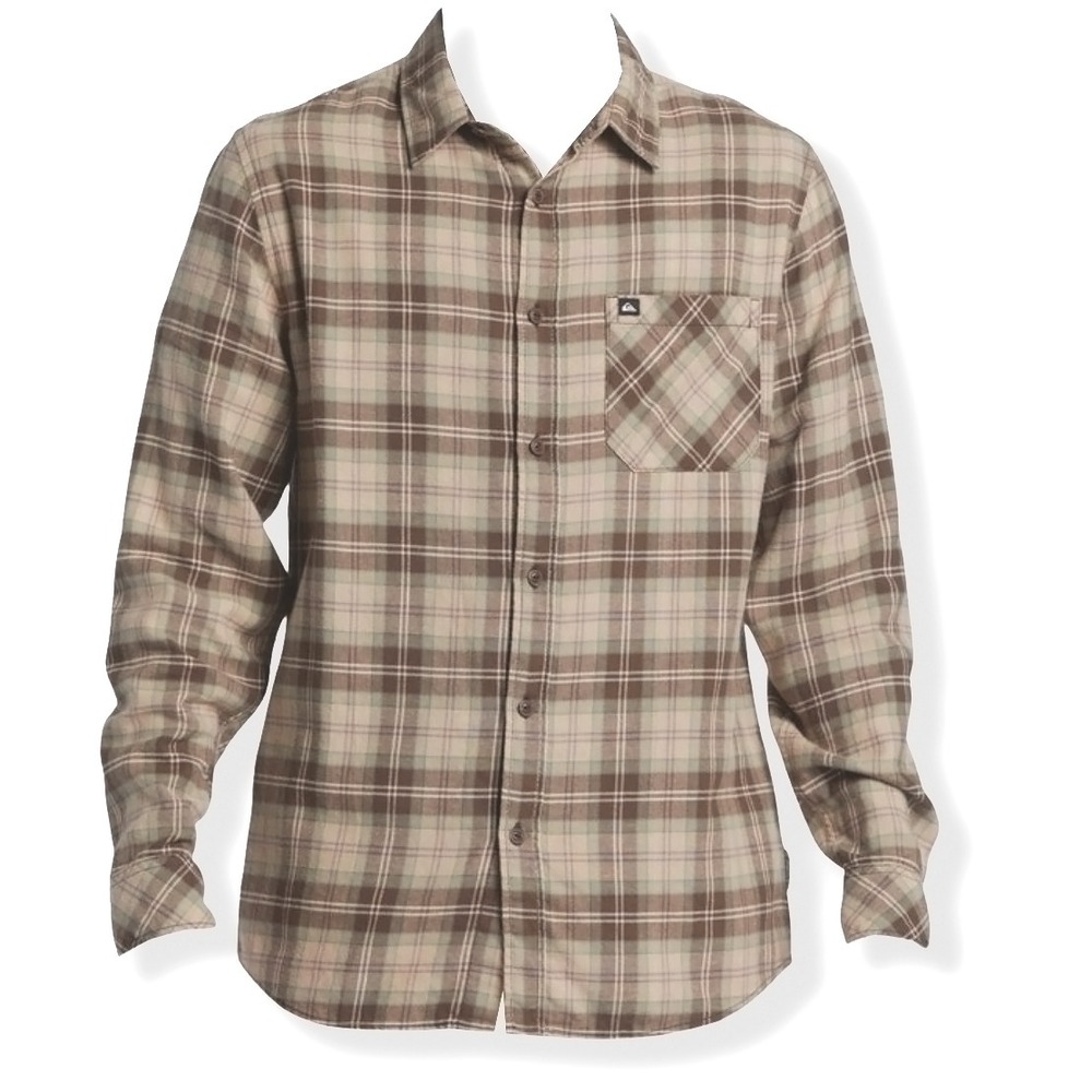 Quiksilver Ensign Long Sleeve Flannel Shirt - NWT Mens 2XL Multi - #48097-M8 - Picture 1 of 1